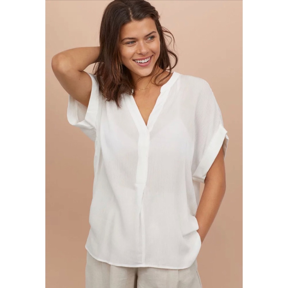 H&M crinkle top